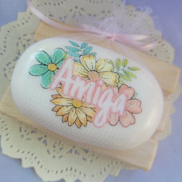 Producto - JABON AMIGAS FLORES SHABBY CHIC