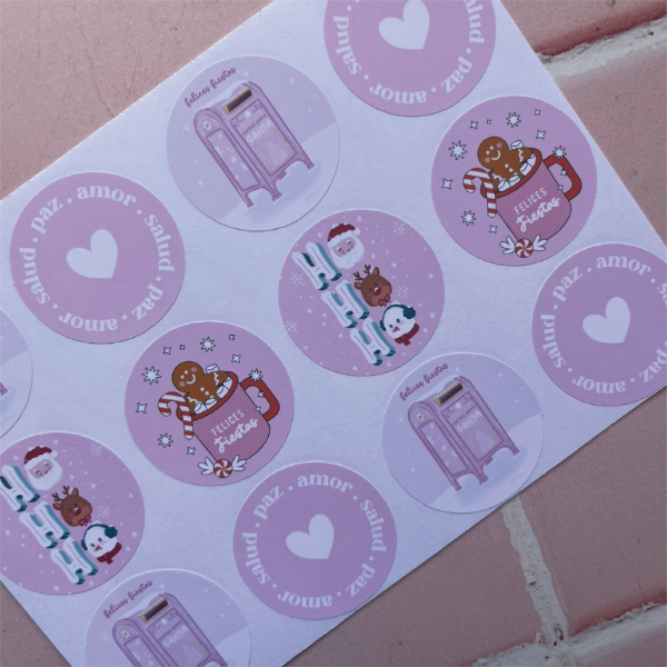 Producto - Sticker círculo Fiestas Mod 01