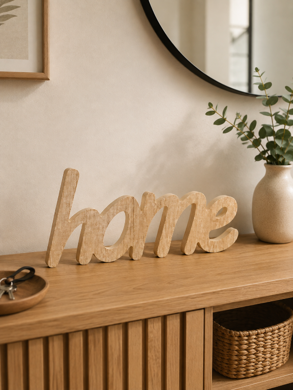 Producto - Palabra decorativa HOME color madera - 3