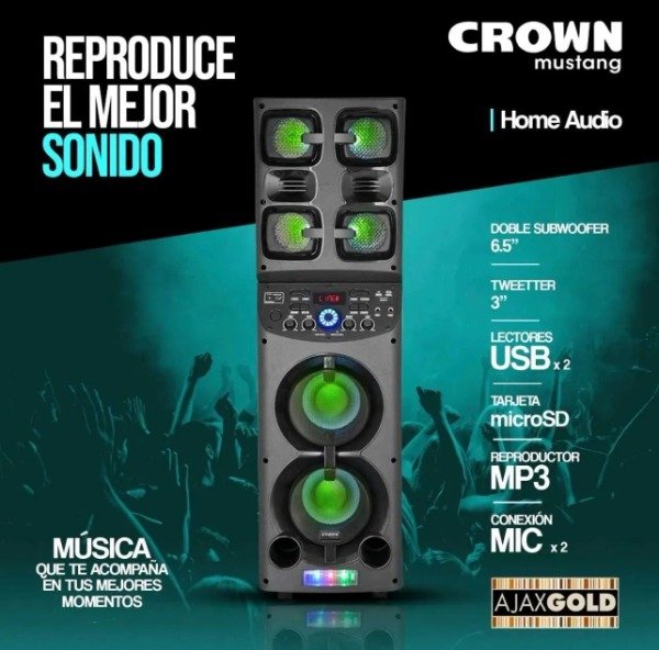 Producto - Parlante Torre Crown Mustang SBL 6500BT