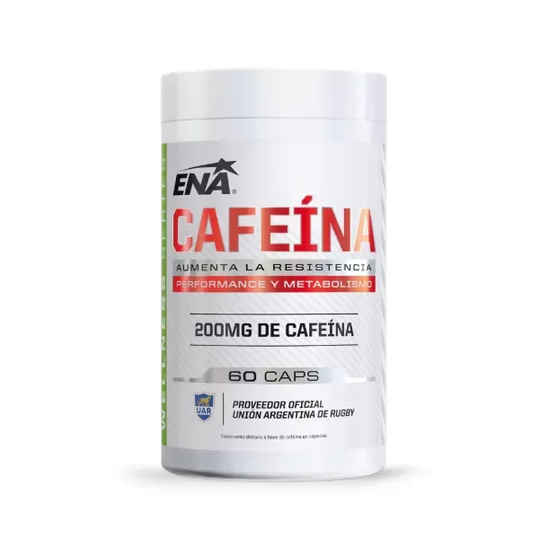 Producto - Cafeína ENA - 200 mg anhidra para energía y foco, 60 caps