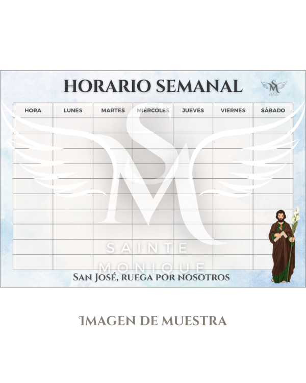 Producto - Horario semanal DIGITAL - San José