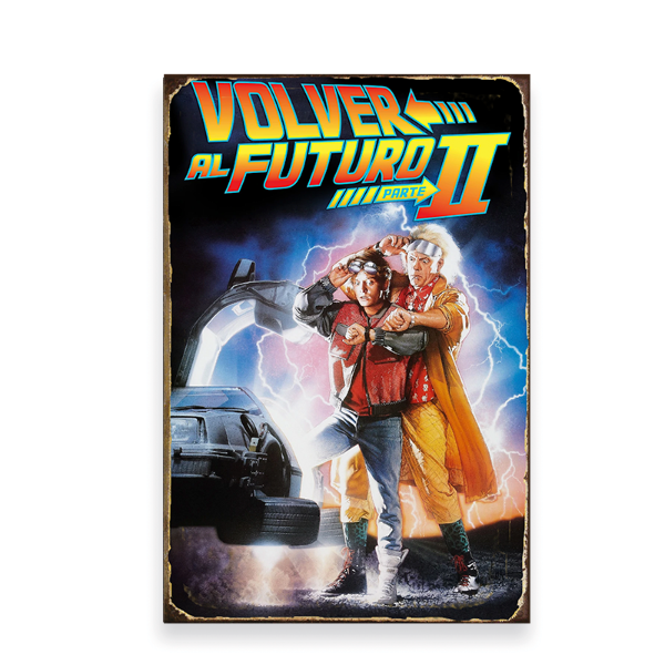 Producto - Chapa retro Patente Volver al futuro II (S/185)