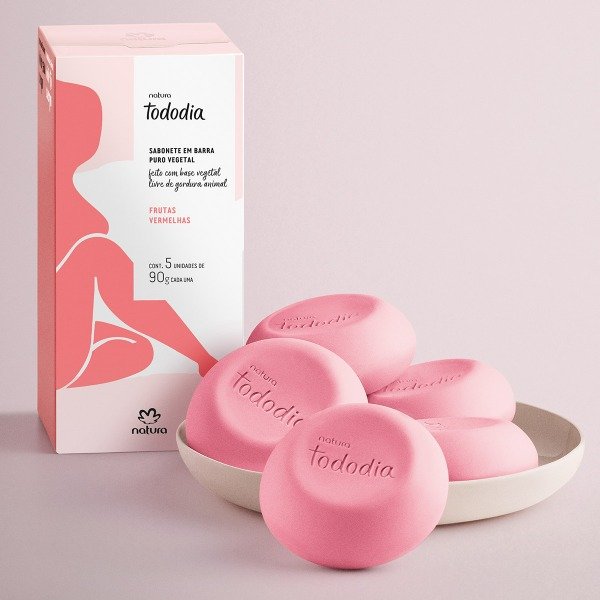 Producto - Tododia frutas rojas jabones en barra x 5 unidades