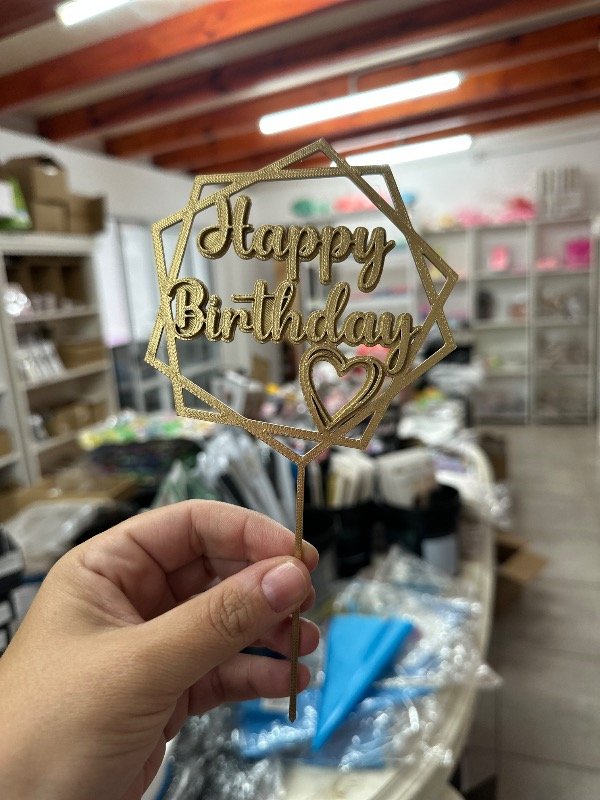 Producto - TP ACRÍLICO DORADO HB