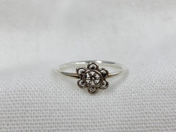 Producto - Anillo plata lisa FLOR DE LOTO