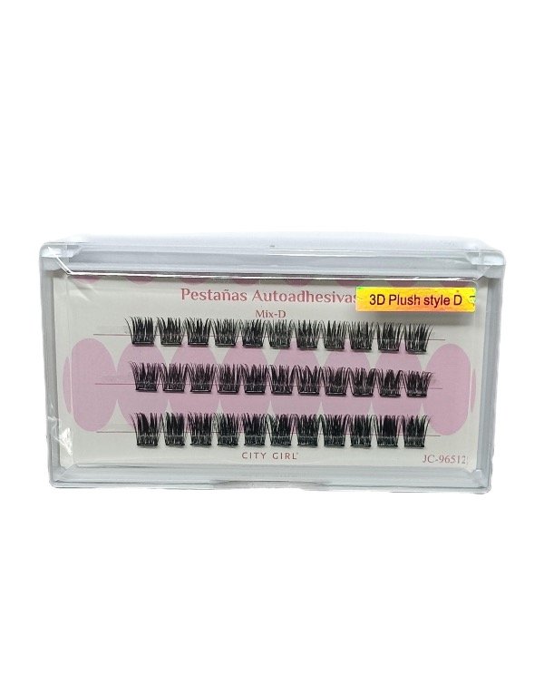 Producto - PESTAÑAS AUTOADHESIVAS MIX-D (10,12 Y 14) 3D PLUSH STYLE D CITY GIRL