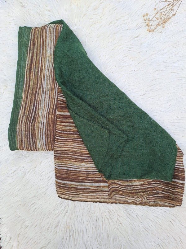 Producto - PEST05 Pañuelo Tela Estampado Verde Rayado