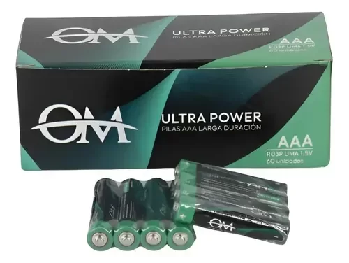 Producto - Pilas AAA OM PACK 60 PILAS