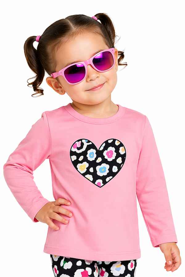 Producto - Camiseta Oversize Corazón Print Negro