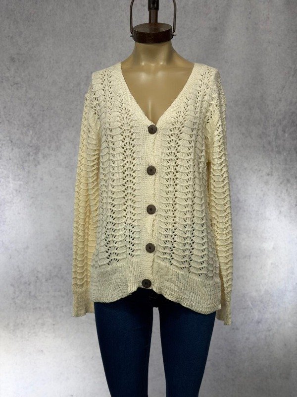 Producto - CARDIGAN TABI BEIGE TEJIDO HILO