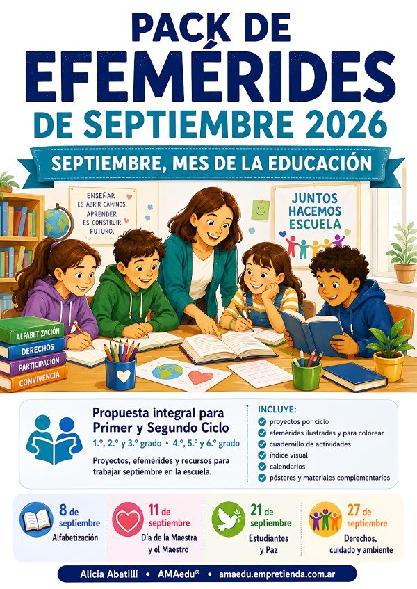 Producto - Pack EFEMÉRIDES SEPTIEMBRE 2026
