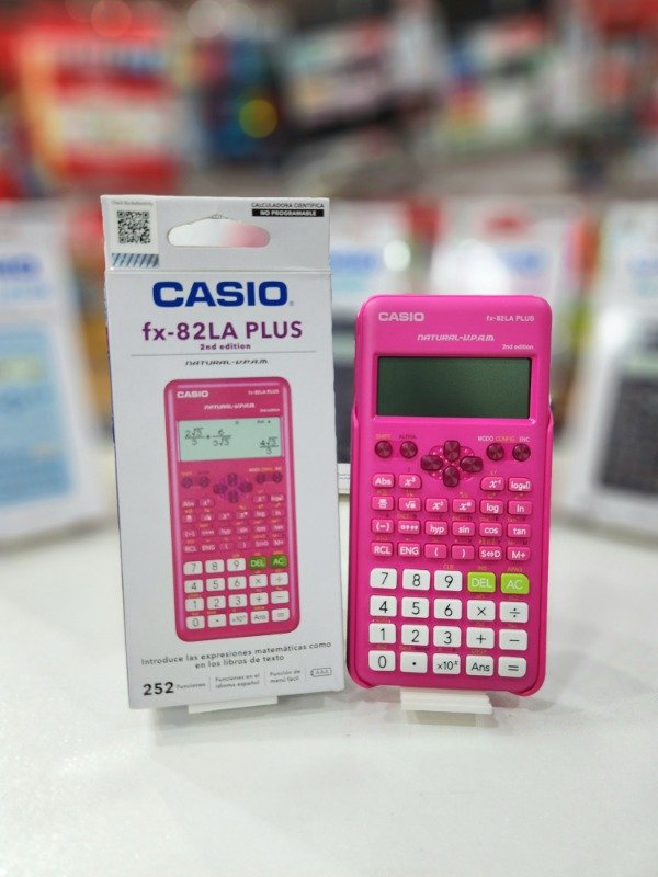 Producto - Casio Fx-82LA ROSA Plus 252 funciones
