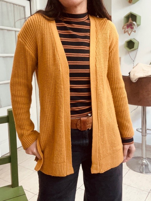 Producto - Saco mostaza adaptable S a XL