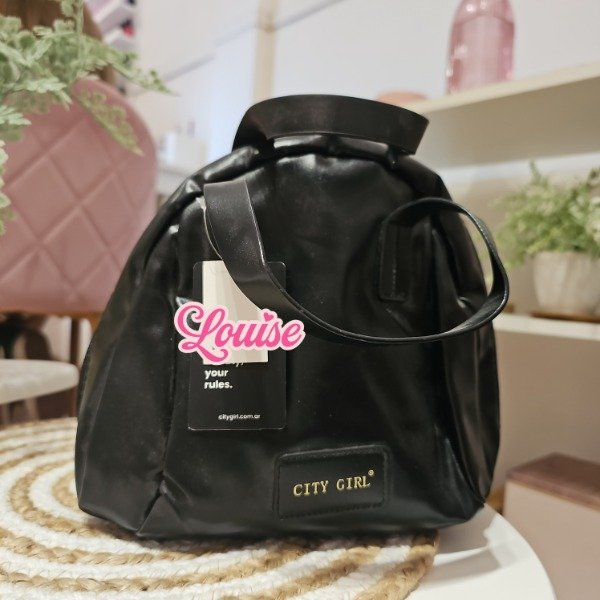 Producto - Neceser cartera con manijas negro - City girl