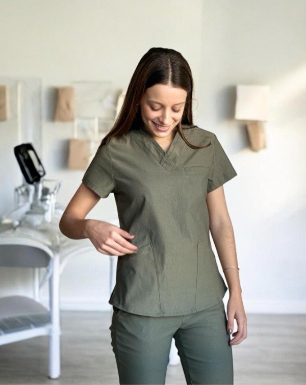 Producto - AMBO SPANDEX (BENGALINA ELASTIZADA) Verde Militar