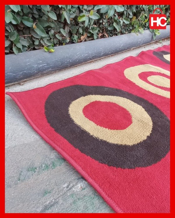 Producto - Alfombra de living / dormitorio con diseño de círculos geométricos - 5