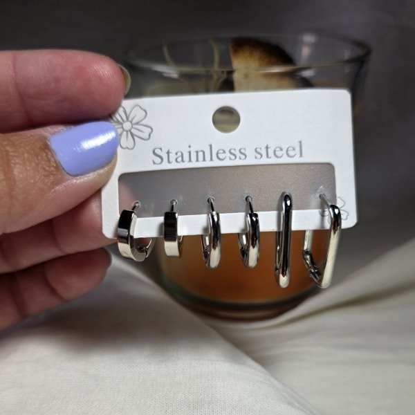 Producto - Argollitas Ac.Q set de varios modelos