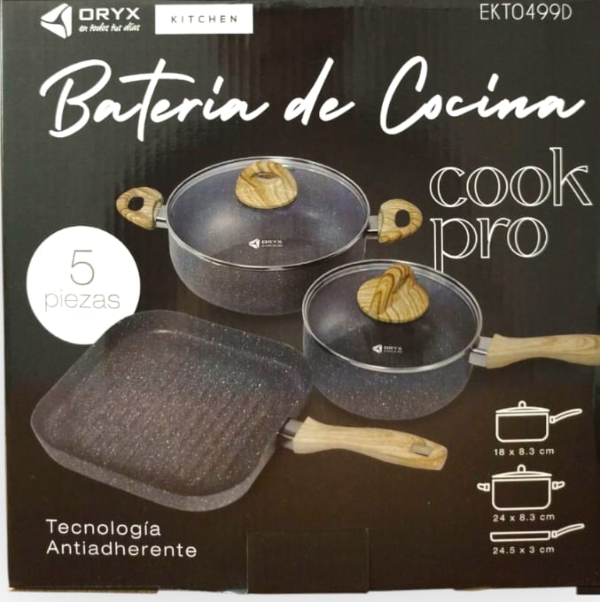 Producto - BATERIA DE OLLAS 5 PCS ORYX COOK PRO