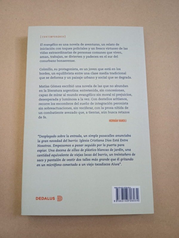 Producto - El evangélico - Matías Gómez - Dedalus 2025 - 1
