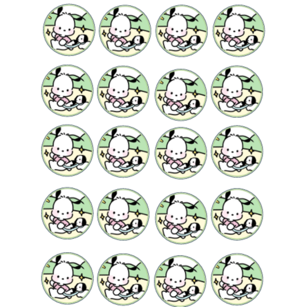 Producto - Lamina comestible oreos bañadas Pochacco 4