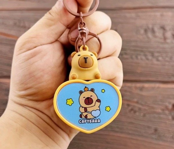 Producto - Llavero Capybara corazón con luz (x12 30.000ars)