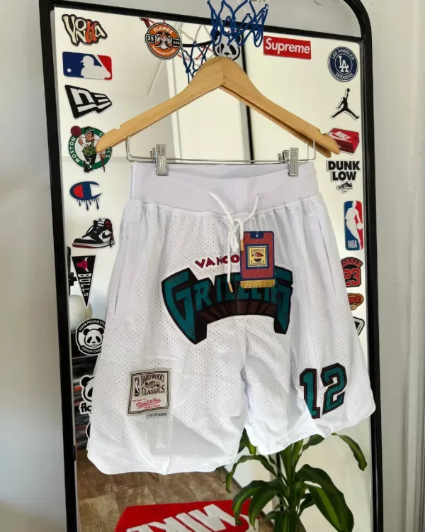 Producto - SHORT IMPORTADO NBA VANCOUVER GRIZZLIES MORANT 12 BLANCO