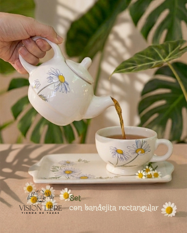 Producto - Set tetera + taza margaritas (Tea for one) - 3