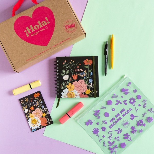 Producto - Agenda cuadrada Semanal - Jardín Nocturno