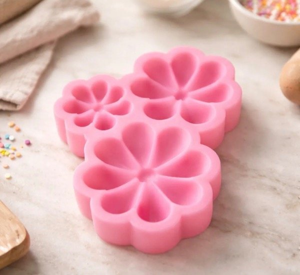 Producto - MOLDE SILICONA X3 FLORES - 1