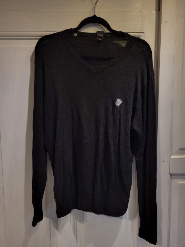 Producto - Sweater BOKURA negro escote en v- Talle M- PRECIO: 36X