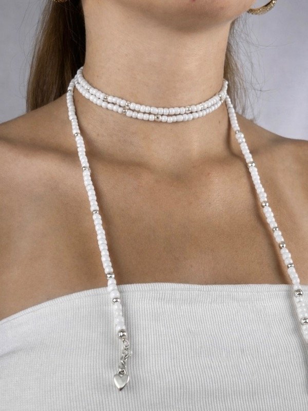 Producto - COLLAR MIL VUELTAS BLANCO 1009