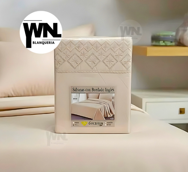 Producto - SABANAS GOLDSUN BORDADO INGLES TWIN