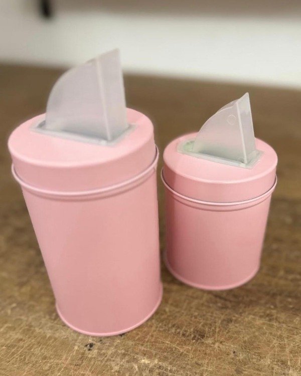 Producto - YERBERO Y AZUCARERO LATAS PINTADAS ROSAS