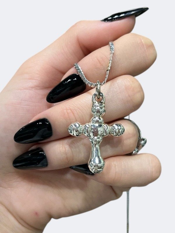 Producto - Dije Cruz Inflada de Plata