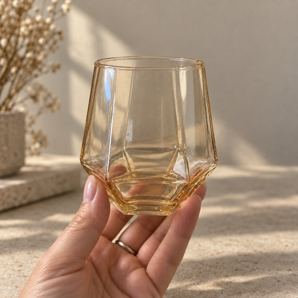 Producto - VASO GEOMETRICO MIEL