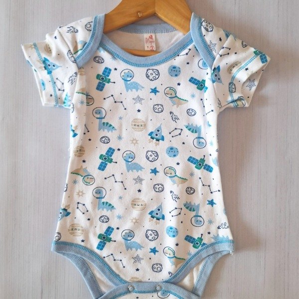 Producto - Body Algodón Celeste Espacial MC
