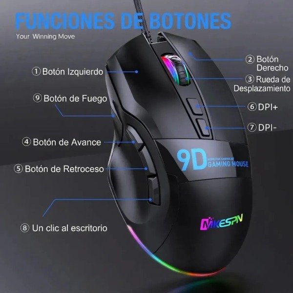 Producto - Kit Gamer De Entrada: Teclado Weibo 60 pct RGB + Mouse G6 + Mouse Pad K6 - 1
