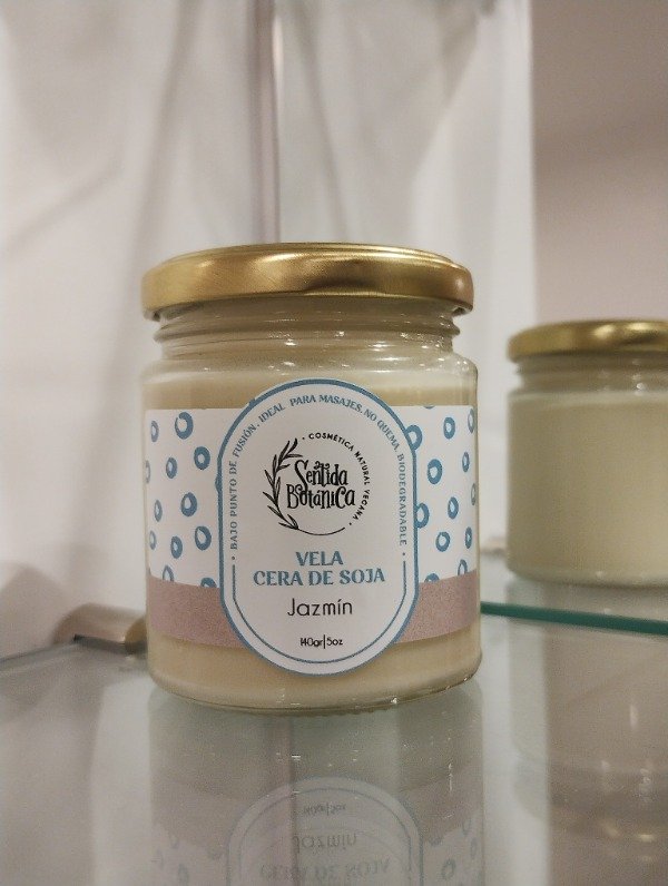 Producto - Vela de cera de soja jazmín