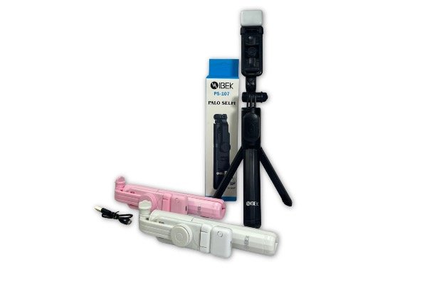 Producto - TRÍPODE SOPORTE CELULAR EXTENSIBLE CON LUZ