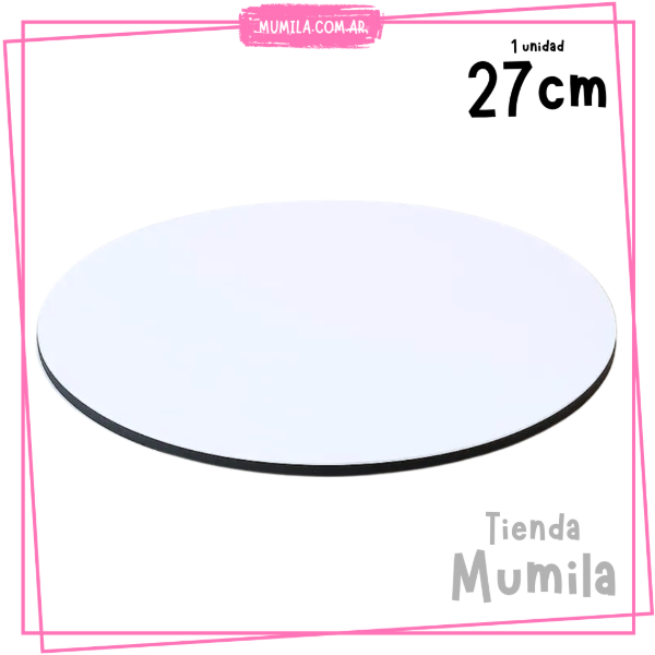 Producto - Base Torta Redonda 27cm Base Fibroplus 3mm