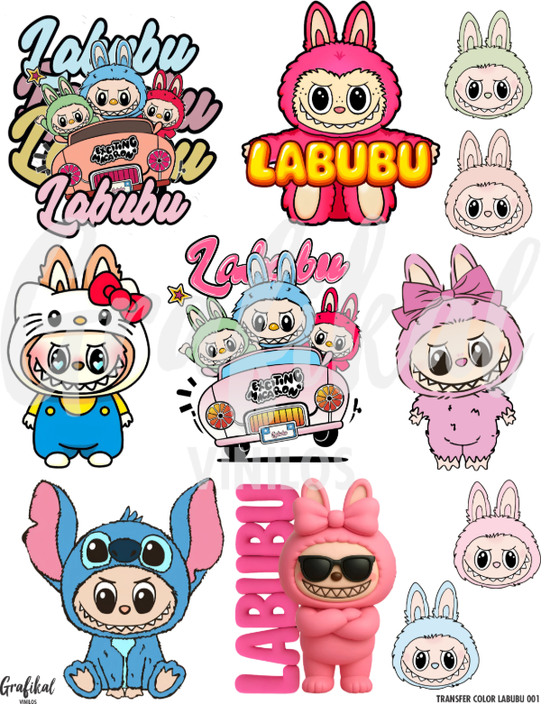 Producto - Transfer Color Labubu 001