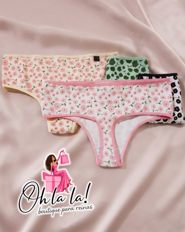 Producto - MECHI CULOTTE LESS estampado flores - 1