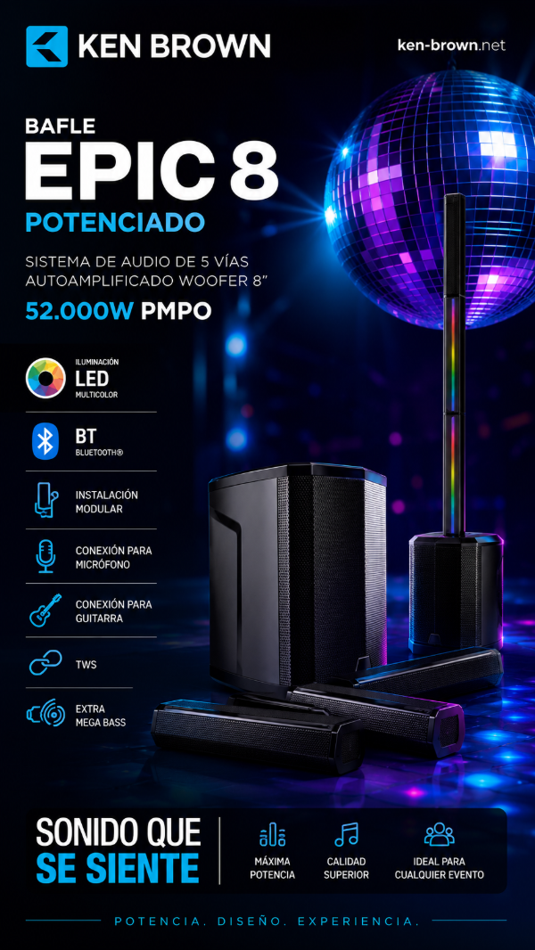 Producto - BAFLE POTENCIADO KEN BROWN EPIC 8