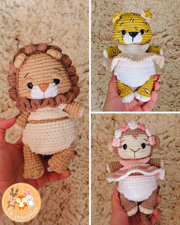 Producto - Pequeños de la selva 2 - (3 guías de tejido)
