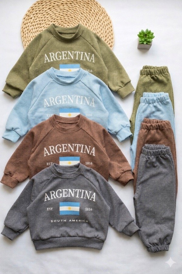 Producto - CURVA CONJUNTO ARGENTINA (BUZO + PANTALÓN BAGGY)