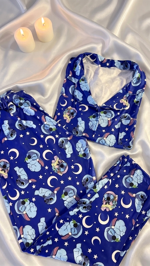 Producto - Camisero Largo Manga Corta Stitch Zzz