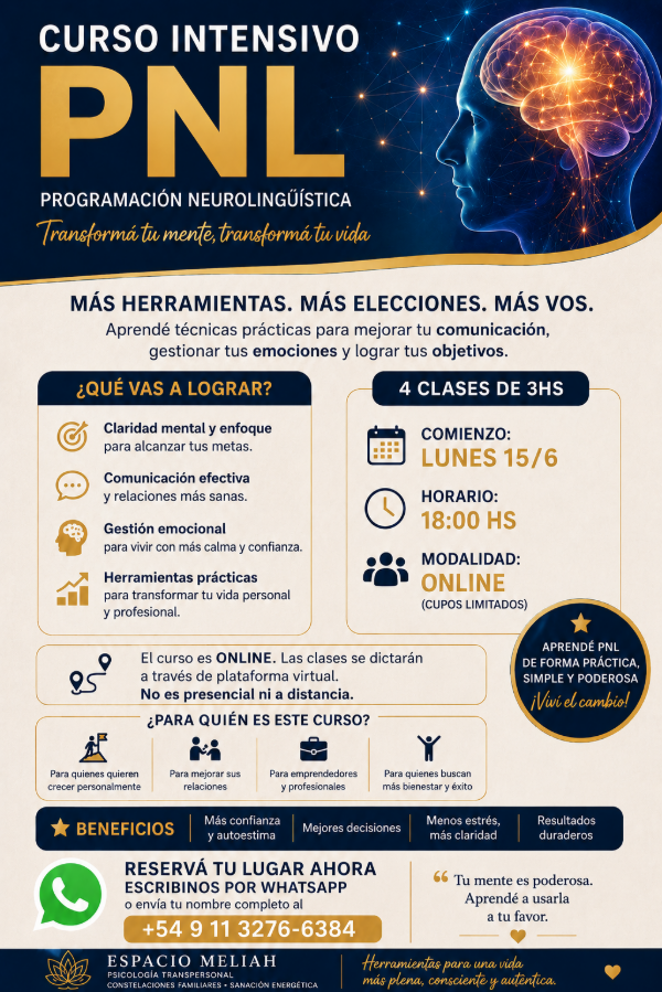 Producto - CURSO PNL INTENSIVO ONLINE