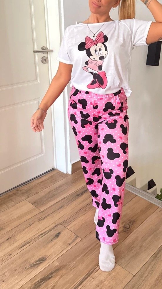 Producto - Pijama Animado Largo Minnie Pink