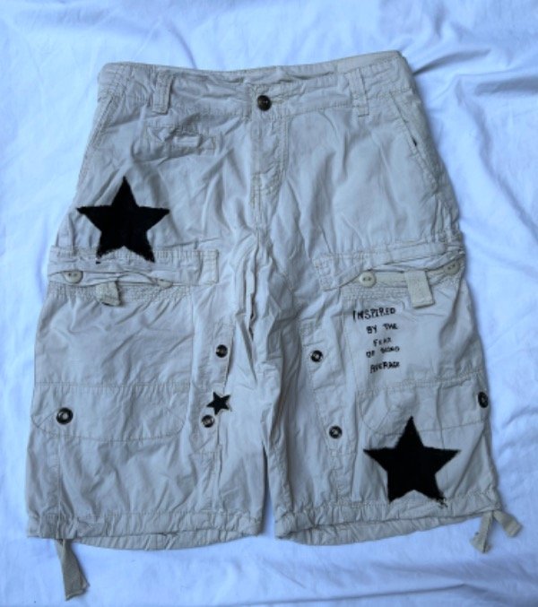 Bermuda cargo y2k blanca talla 44 — imagen 2